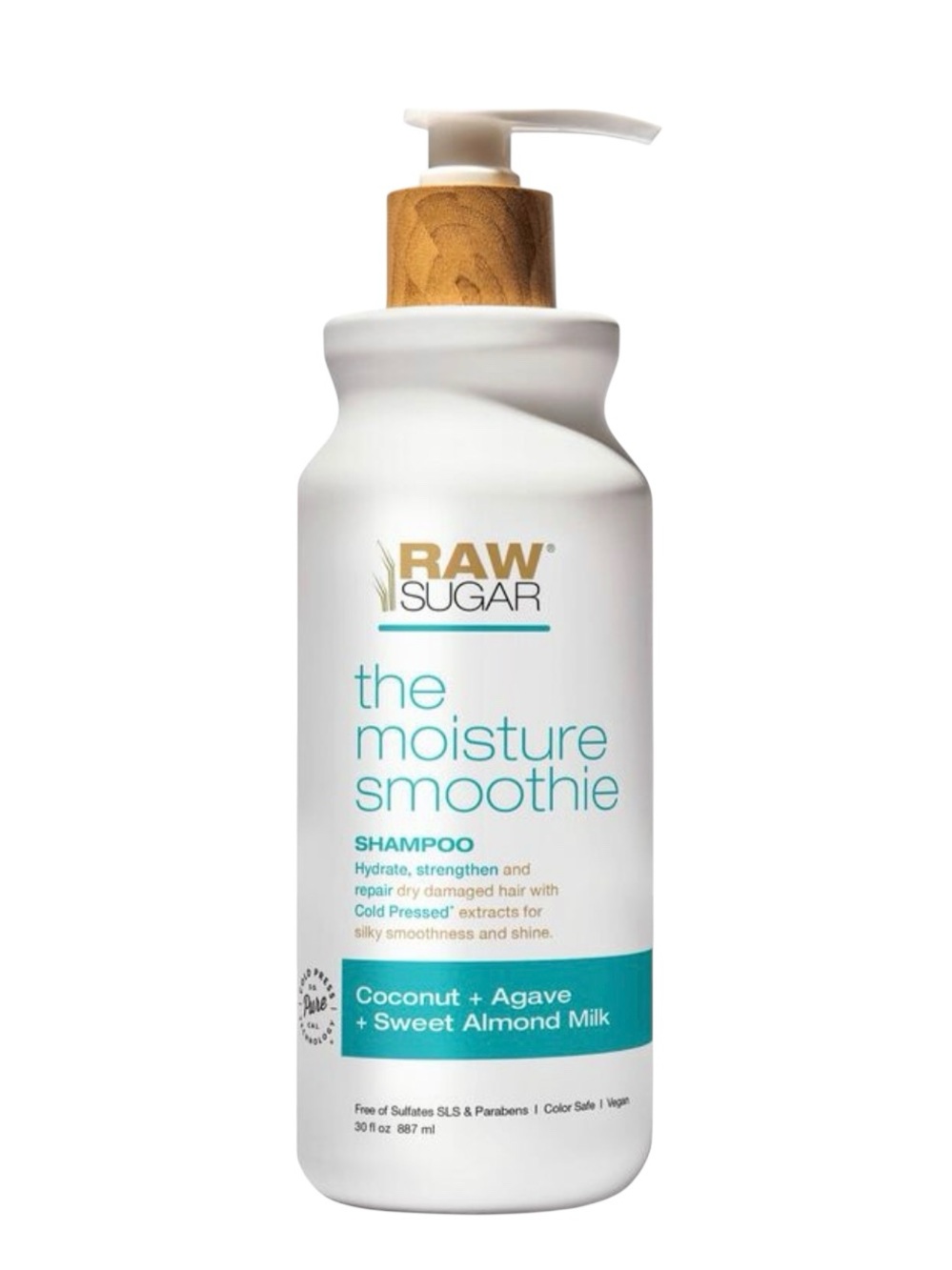 Raw Sugar The Moisture Smoothie Shampoo For Dry Hair 30oz New